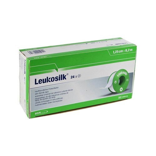 Leukosilk 24 Rollen, 1,25 cm x 5 m