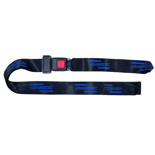Ceinture de securite avec boucle metallique pour brancards HerliMedical