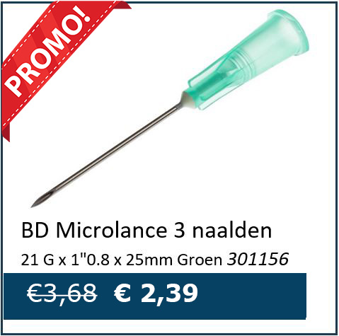 BD Microlance injectienaalden 21G groen