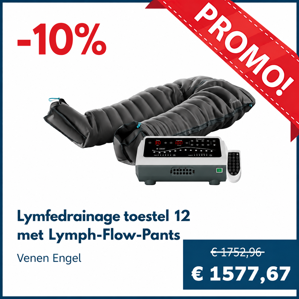 Lymfedrainage toestel Venen Engel 12 met Lymph-Flow-Pants