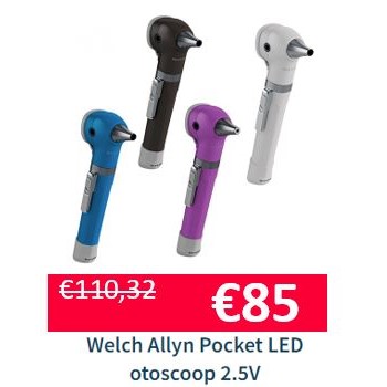 Welch Allyn Pocket LED otoscoop 2.5V