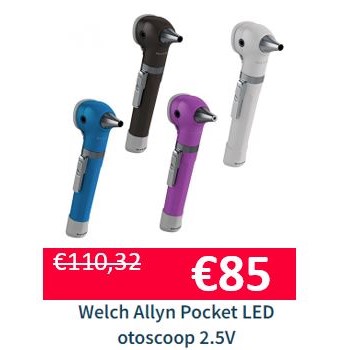 Welch Allyn Pocket LED otoscoop 2.5V