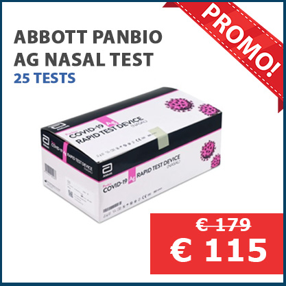 Zelftest Corona Antigeen Abbott Panbio COVID-19 AG Nasal test 25st