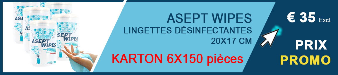     Asept wipes lingettes désinfectantes