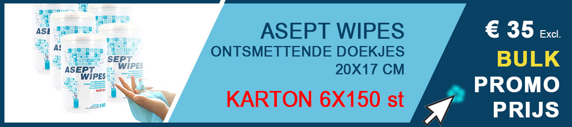 Asept wipes ontsmettende doekjes