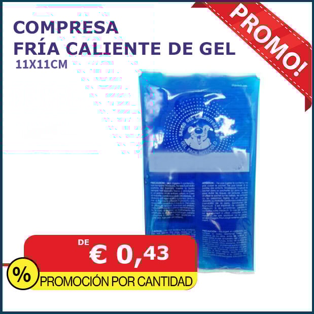 Compresa fría caliente de gel 11x11cm 1ª