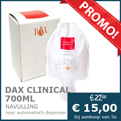 Dax Clinical 700 ml Navulling Handontsmetting 