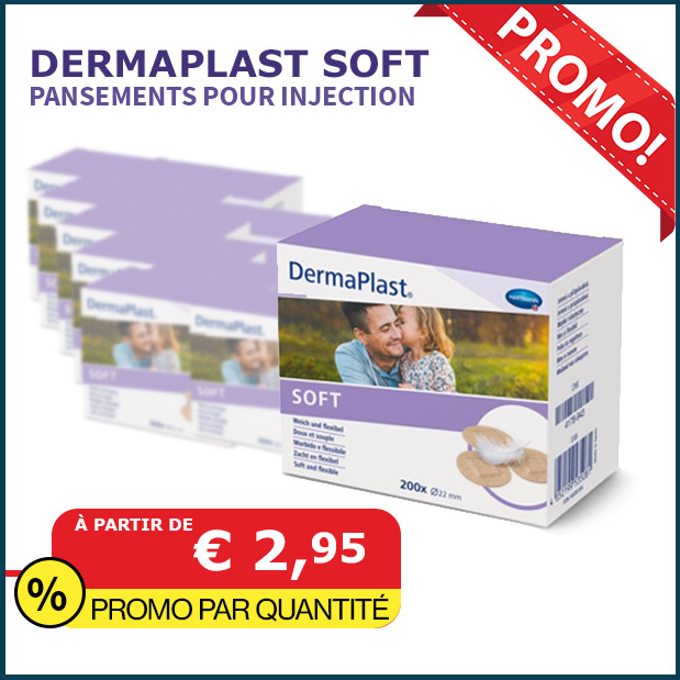  Pansements pour injection DermaPlast Soft