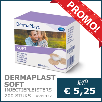 Injectiepleisters DermaPlast Soft Hartmann rond 200 stuks