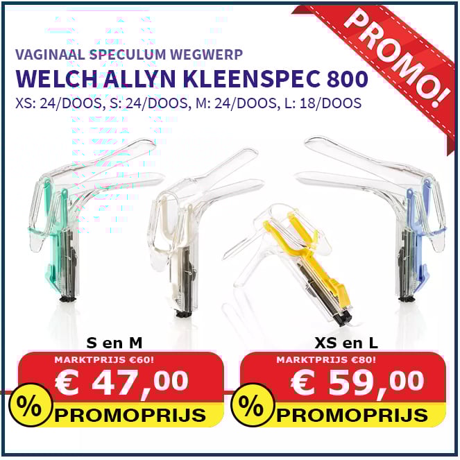 Vaginale wegwerpspecula voor Kleenspec 800 lichtbron 