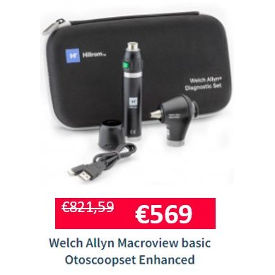 Welch Allyn Macroview basic Otoscoopset Enhanced