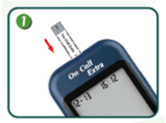 On Call Glucosemeter step1